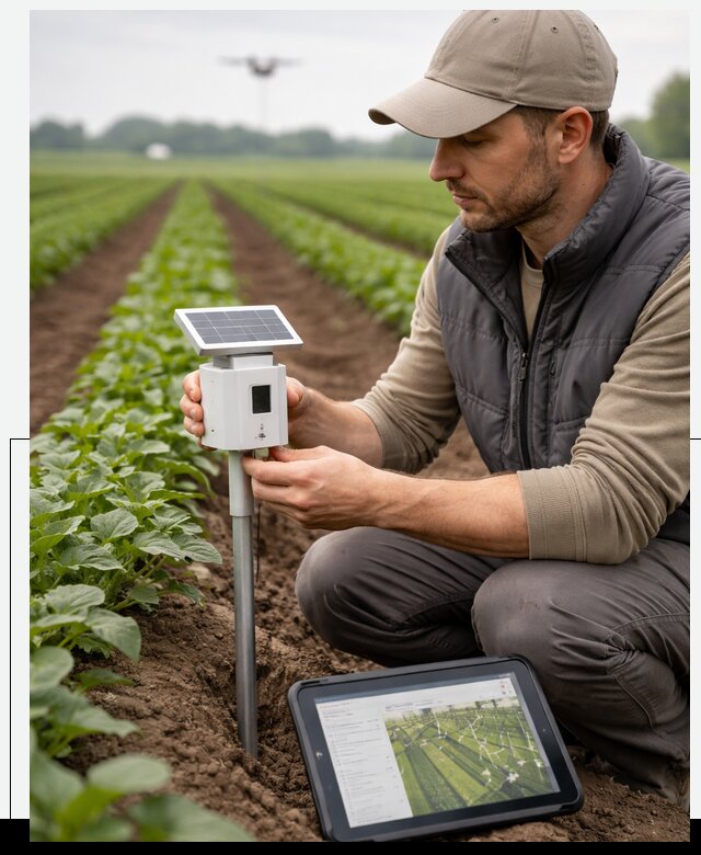 IoT мониторинг сельскохозяйственных полей и контроля в Угличе